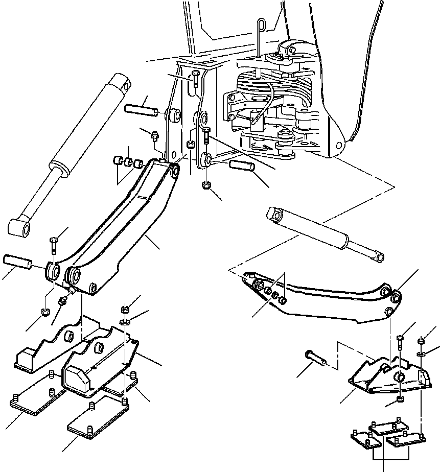 Part |$13. BACKHOE OUTRIGGERS - PEGGED RUBBER PADS [T2020-01A1]