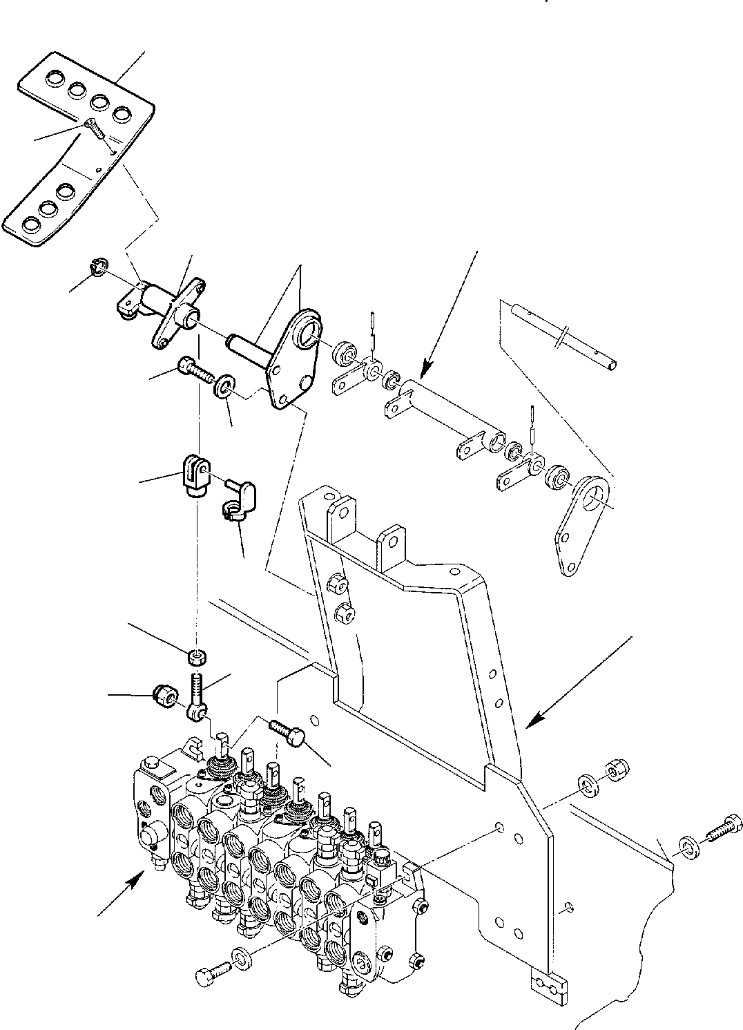 Part 11. BACKHOE CONTROL PEDAL (LEFT SIDE) KOMATSU LAYOUT CONTROL [4510]