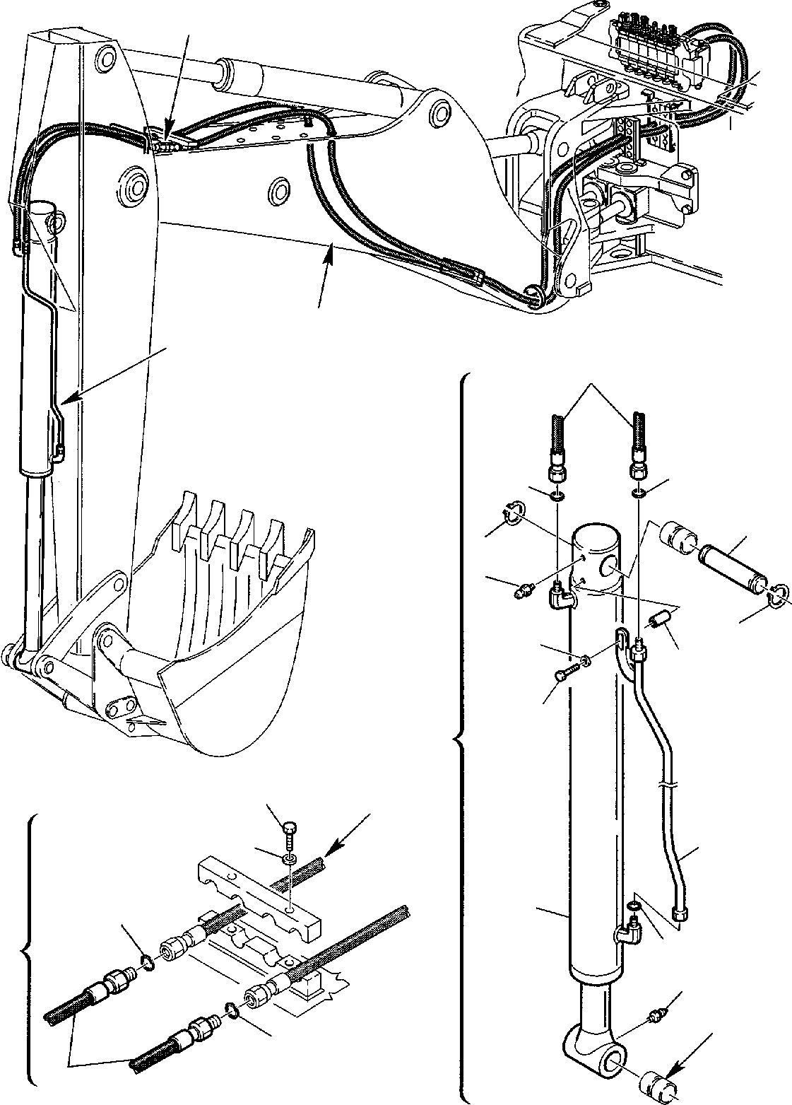 Part 53. HYDRAULIC PIPING (BUCKET CYLINDER LINE) (2/2) [6750]