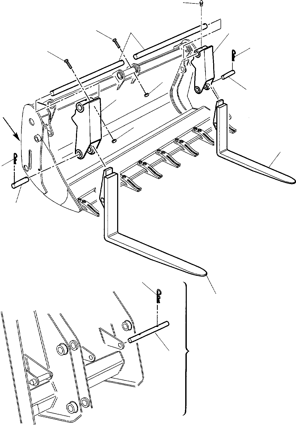 Part 15. FORK (FOR BUCKET 4 IN 1) [7070]