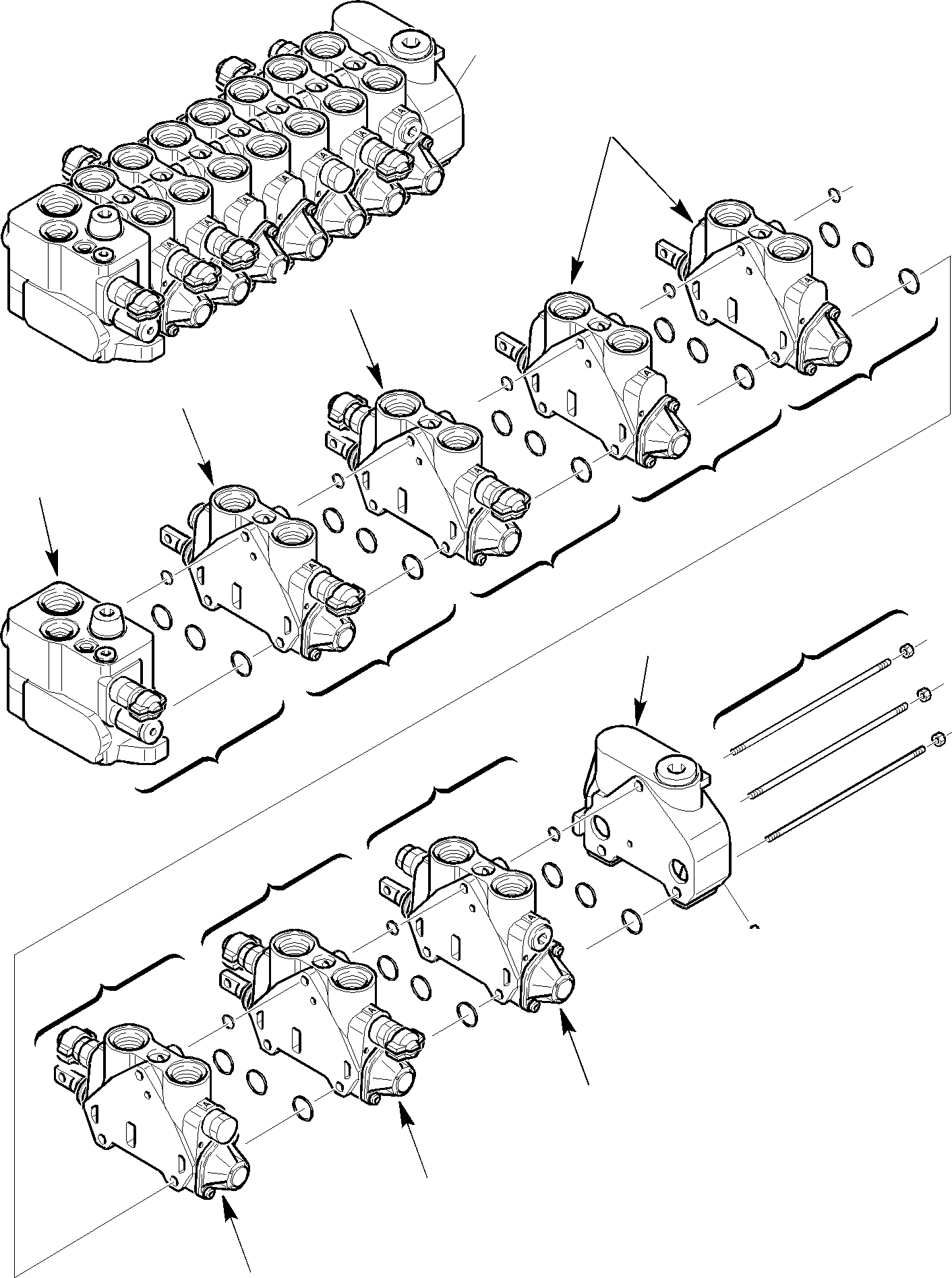 Part 27. CONTROL VALVE (7 SECTIONS) (FOR JIG ARM) (1/2) [6360]