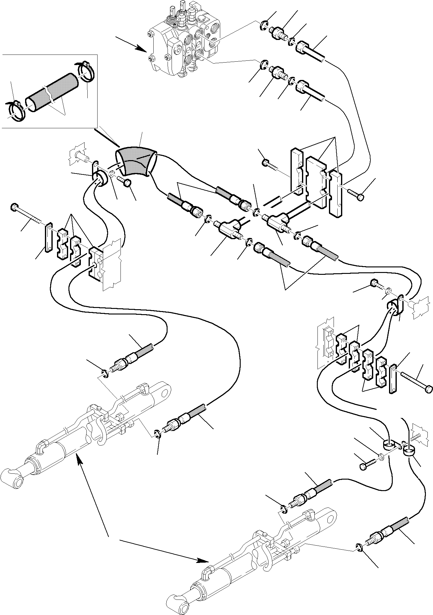 Part 44. HYDRAULIC PIPING (SHOVEL LIFTING CYLINDER LINE) (1/2) [6600]