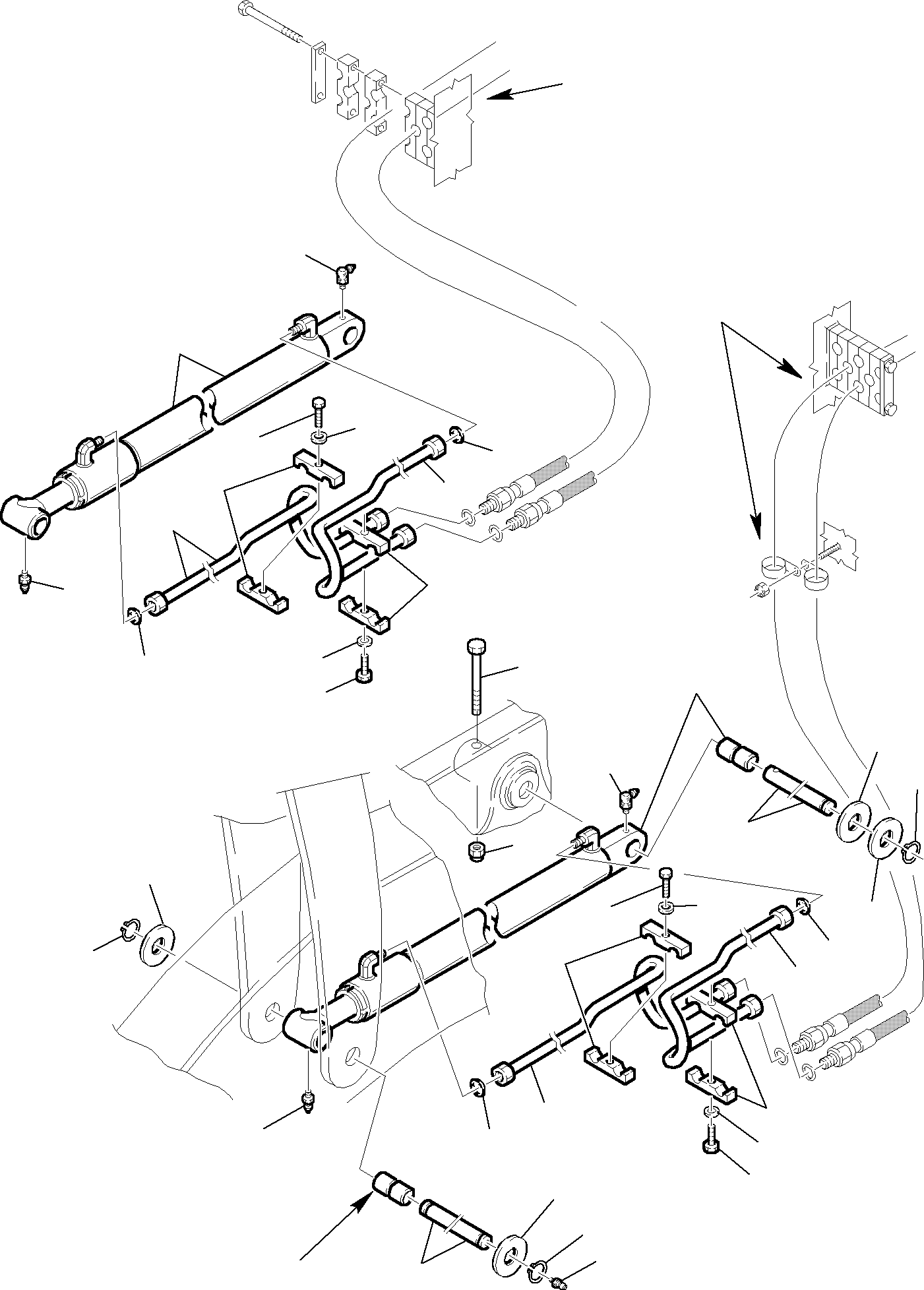 Part 45. HYDRAULIC PIPING (SHOVEL LIFTING CYLINDER LINE) (2/2) [6610]