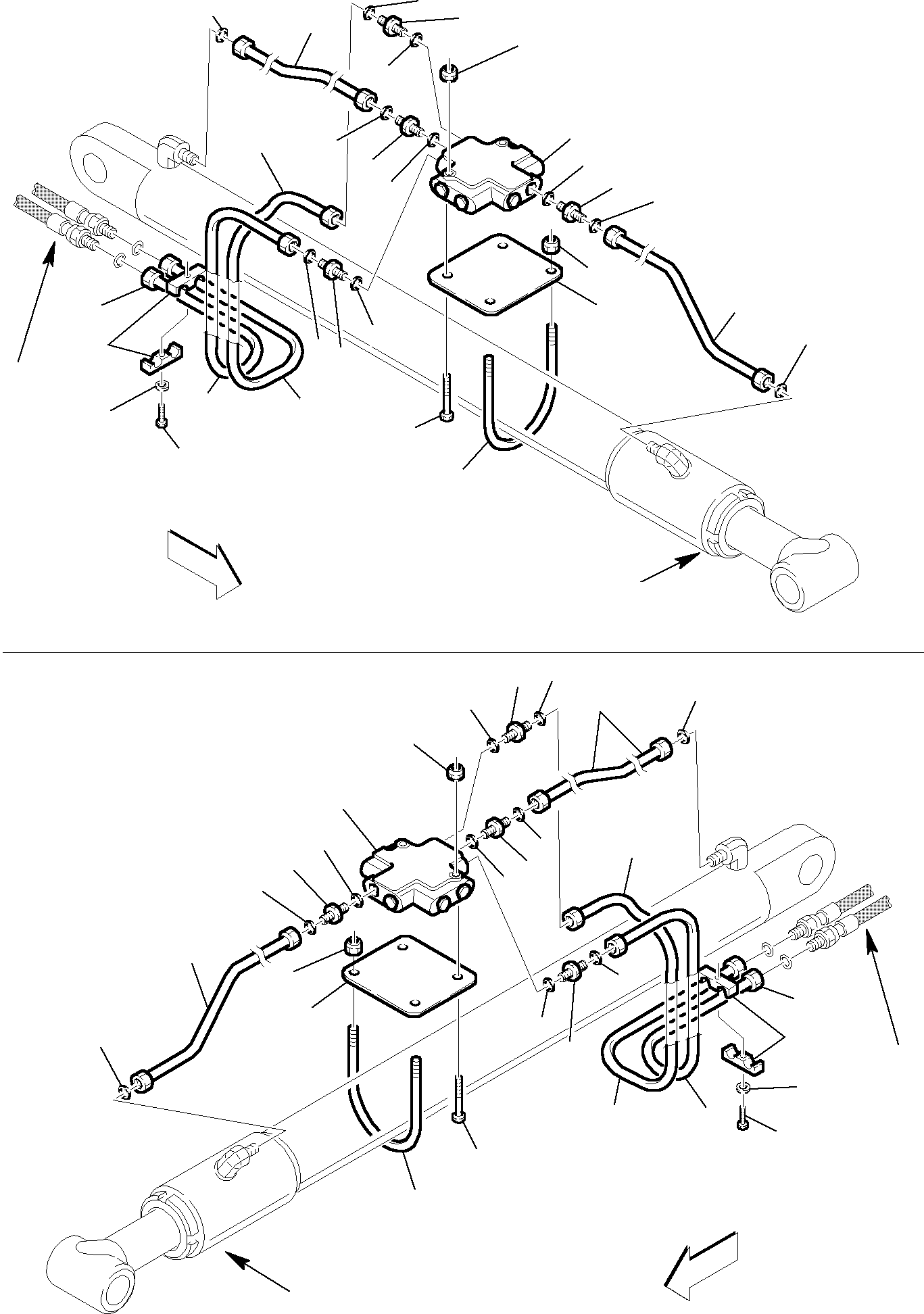 Part 46. HYDRAULIC PIPING (SHOVEL LIFTING CYLINDER) (SAFETY VALVE) (OPTIONALS) [6620]