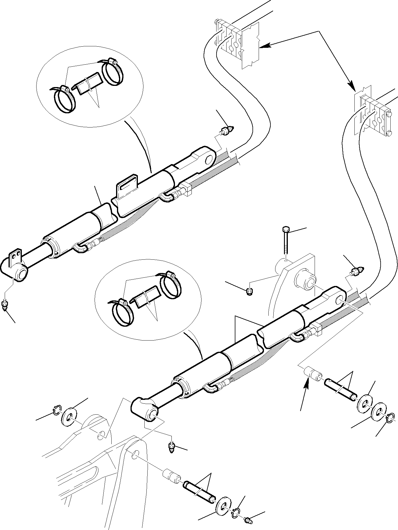 Part 49. HYDRAULIC PIPING (SHOVEL TIPPING CYLINDER LINE) (2/2) [6640]