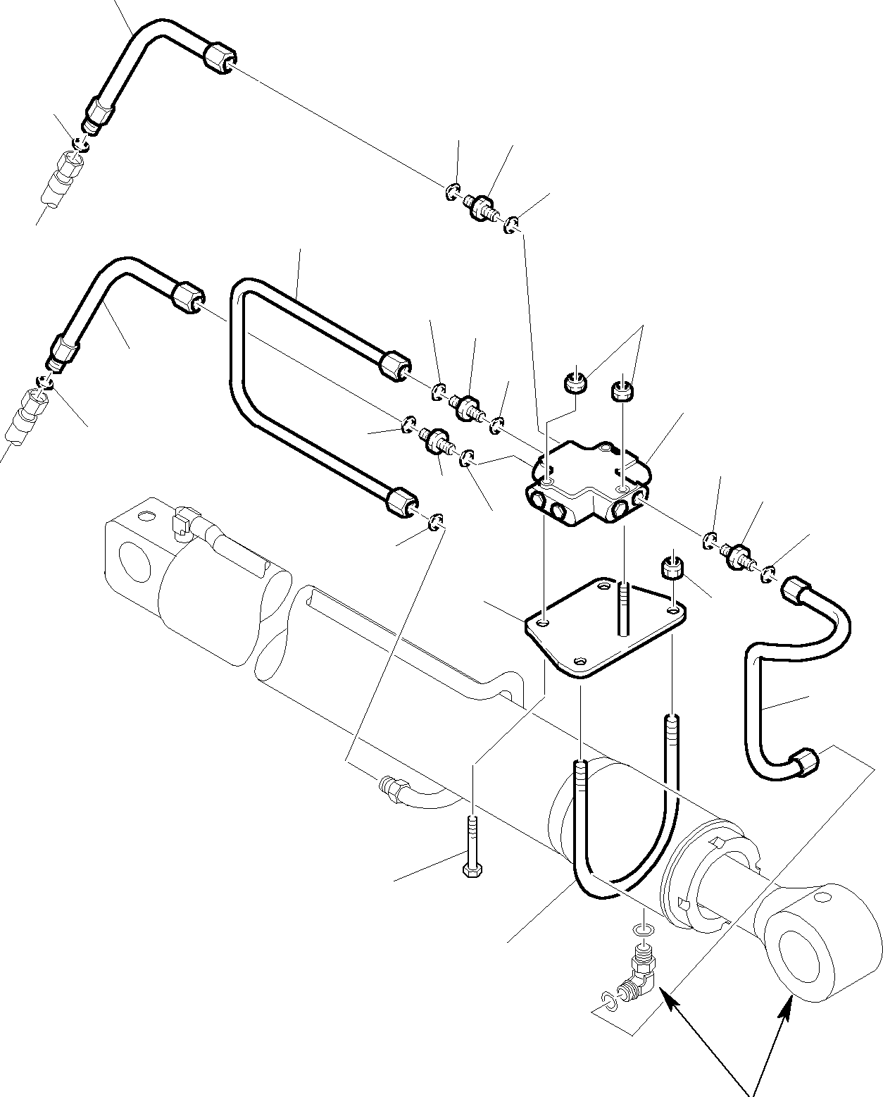 Part 61. HYDRAULIC PIPING (BOOM CYLINDER LINE) (SAFETY VALVE) (OPTIONALS) [6725]