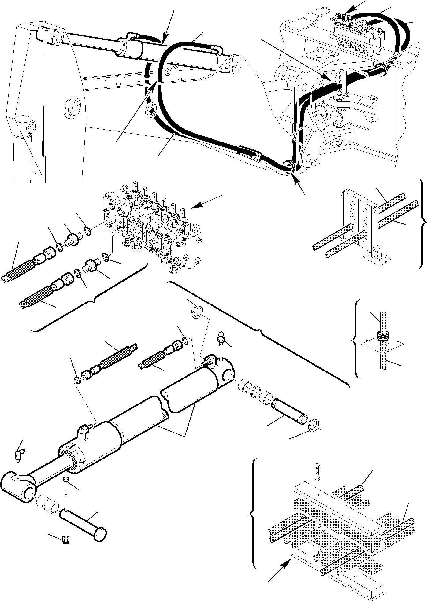 Part 62. HYDRAULIC PIPING (ARM CYLINDER LINE) [6730]