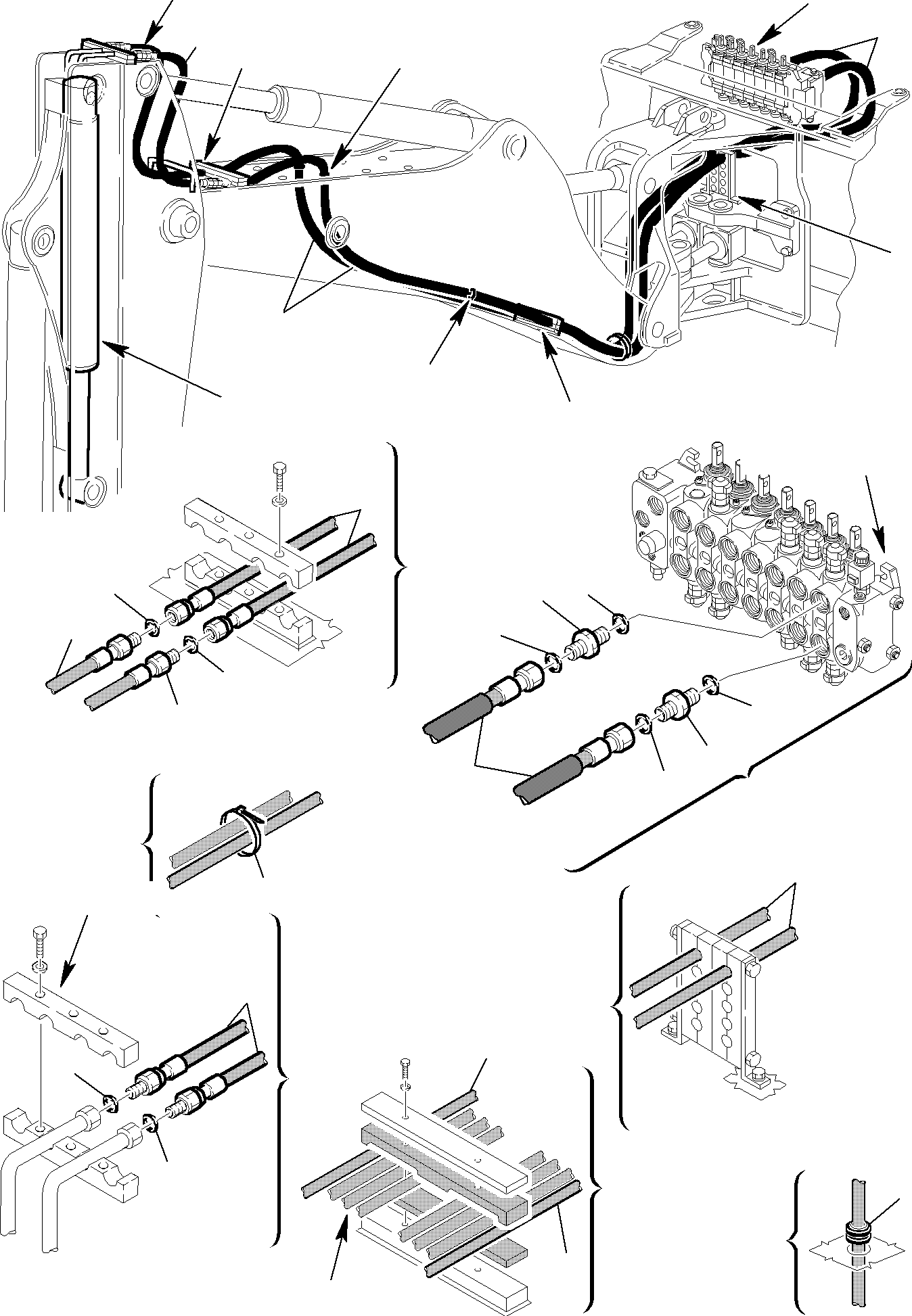 Part 77. HYDRAULIC PIPING (JIG ARM CYLINDER LINE) [6850]