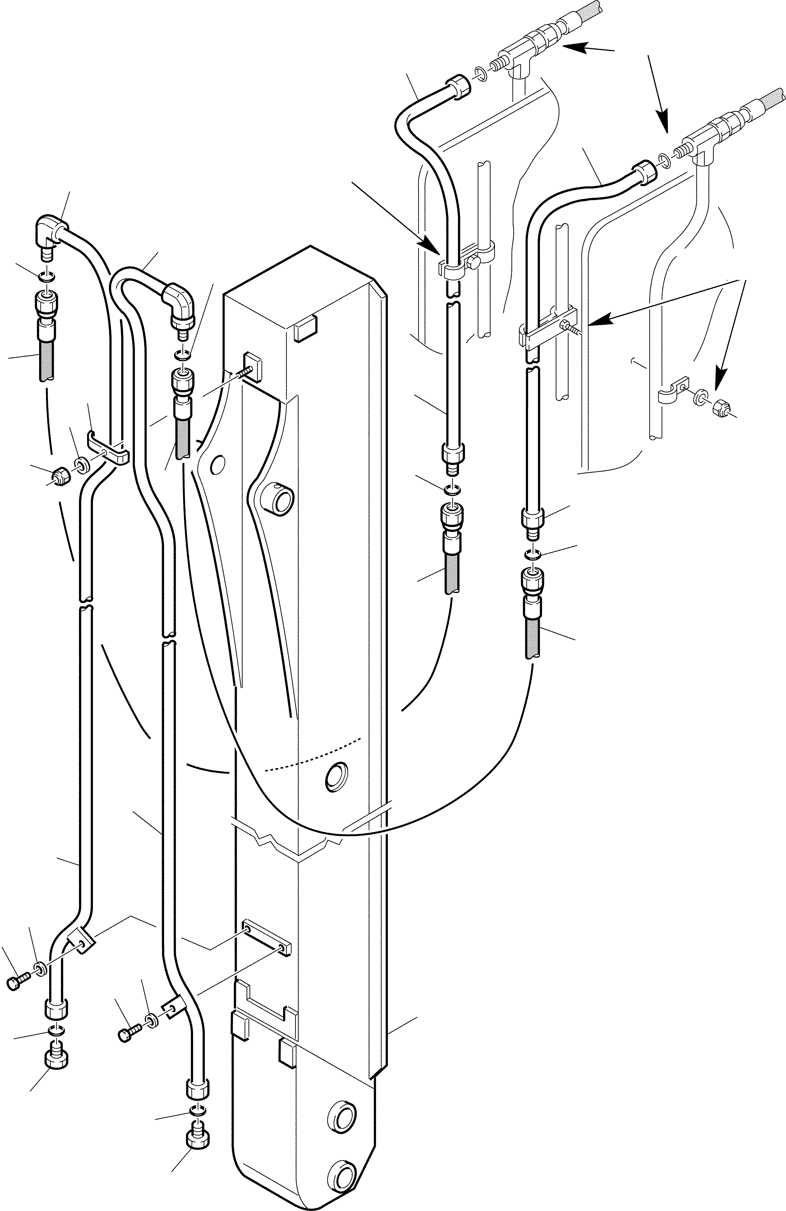 Part 94. HYDRAULIC PIPING (JIG ARM CYLINDER LINE) + HAMMER + POSITIONABLE BUCKET (6/6) [6940]