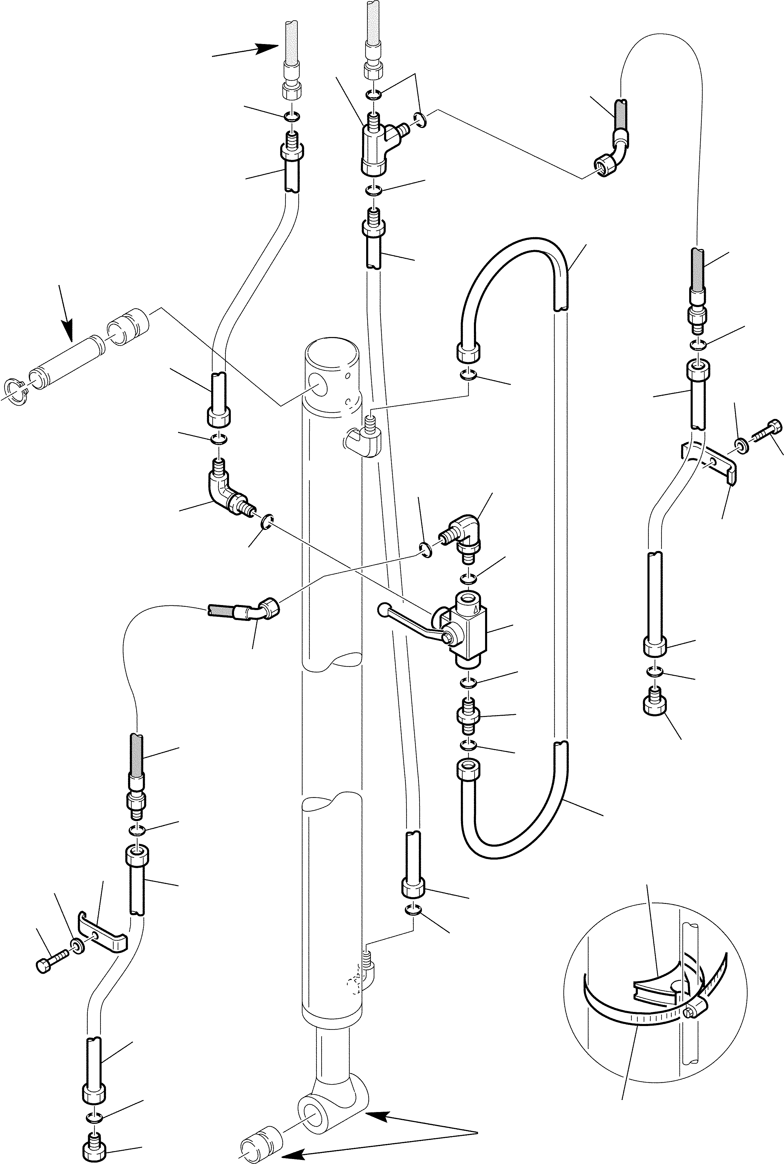 Part 98. HYDRAULIC CIRCUIT FOR POSITIONABLE SWINGING BUCKET (4/4) [6960]