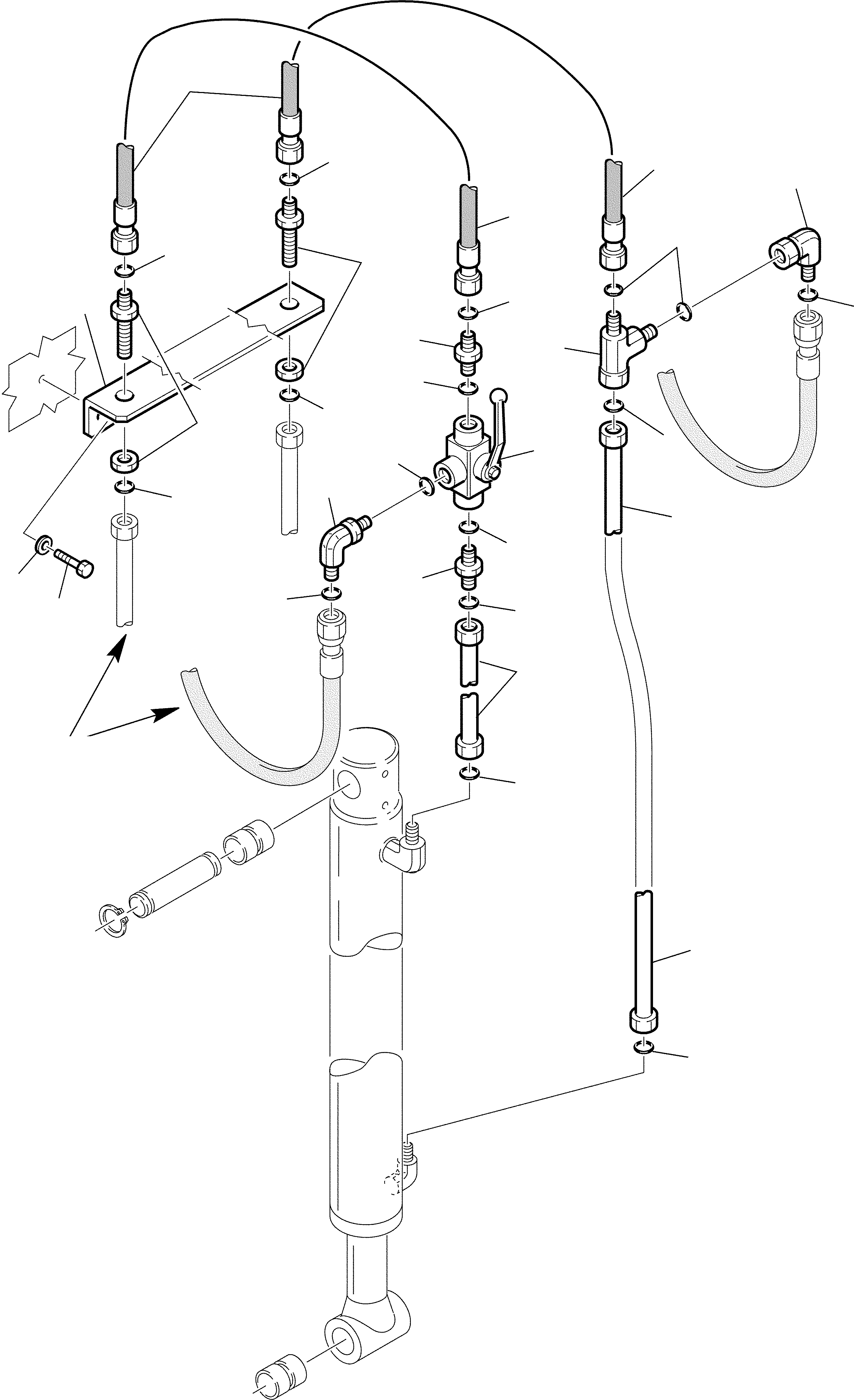 Part 106. HYDRAULIC CIRCUIT FOR POSITIONABLE SWINGING BUCKET WITH JIG ARM (5/5) [6995]