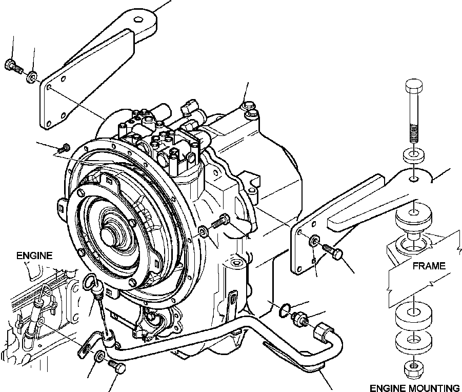 Part |$4. TRANSMISSION AND MOUNTING S/N  A63001-A63074 [F3160-01A0]