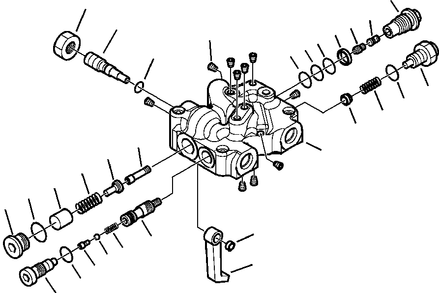 Part |$12. HYDRAULIC PUMP CONTROL VALVE (3/4) S/N  A63001-A63103 [H6103-01A0]