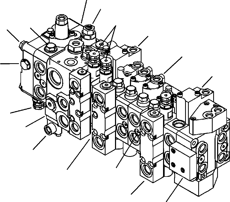 Part |$30. MAIN CONTROL VALVE COMPLETE ASSEMBLY (1/18) [H6200-01A0]