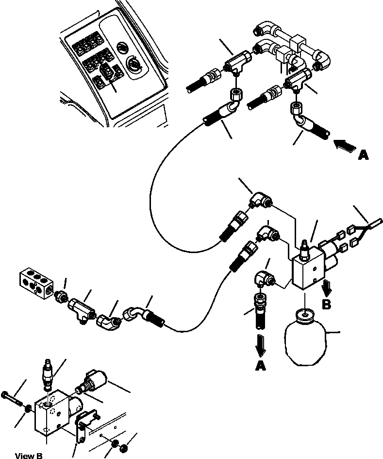 Part |$106. MACHINE PIPING RIDE CONTROL (LSS) LINE [H6309-01A0]