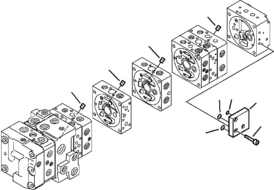 Part |$58. MAIN CONTROL VALVE SIDE COVERS (2/2) [H6213-01A0]