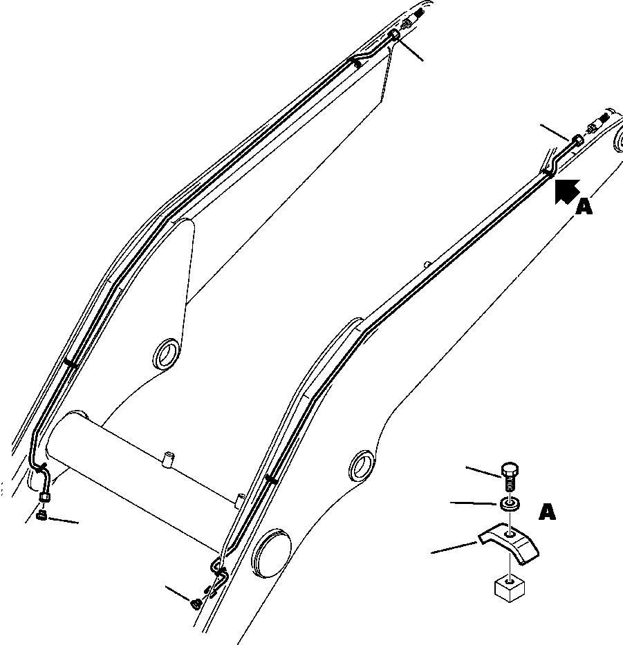 Part |$120. LOADER PIPING ADDITIONAL EQUIPMENT LINE (2/3) [H6403-01A0]