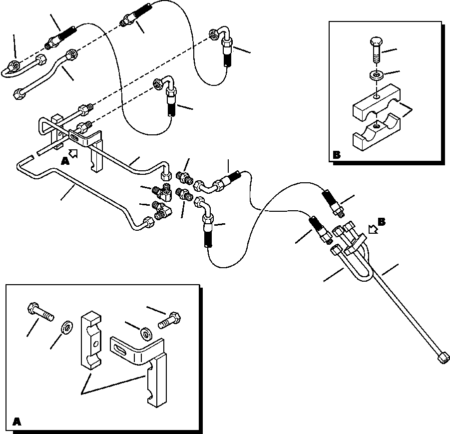 Part |$142. BACKHOE PIPING OUTRIGGER LINES [H6507-01A0]