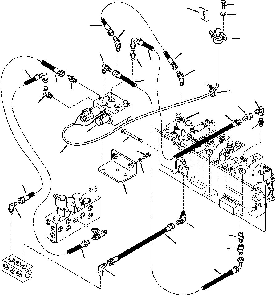 Part |$154. BACKHOE PIPING ARM AND HAMMER FEED LINES [H6512-01A0]