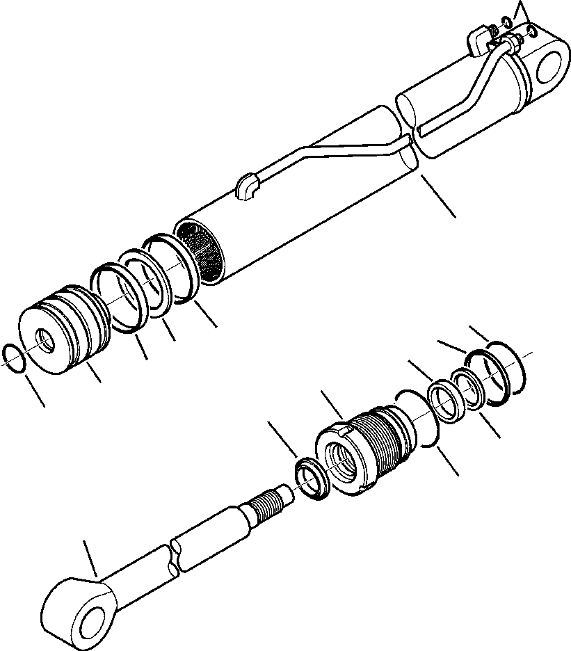 Part |$194. CYLINDER ASSEMBLY BACKHOE - JIG ARM [H7206-01A0]