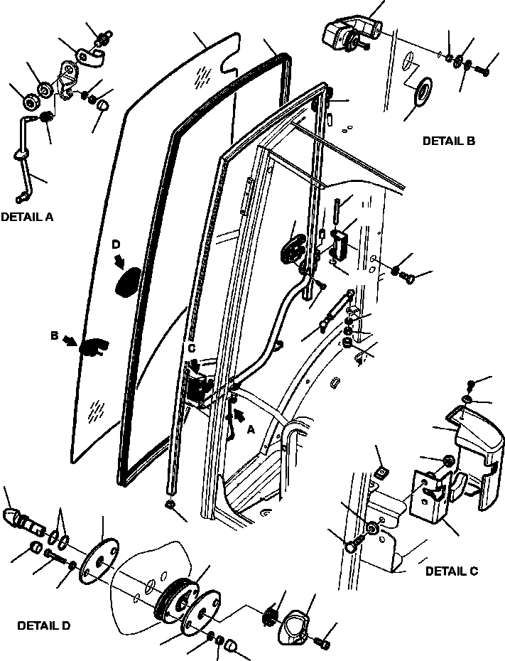 Part |$28. CAB ASSEMBLY RIGHT DOOR [K5002-01A0]