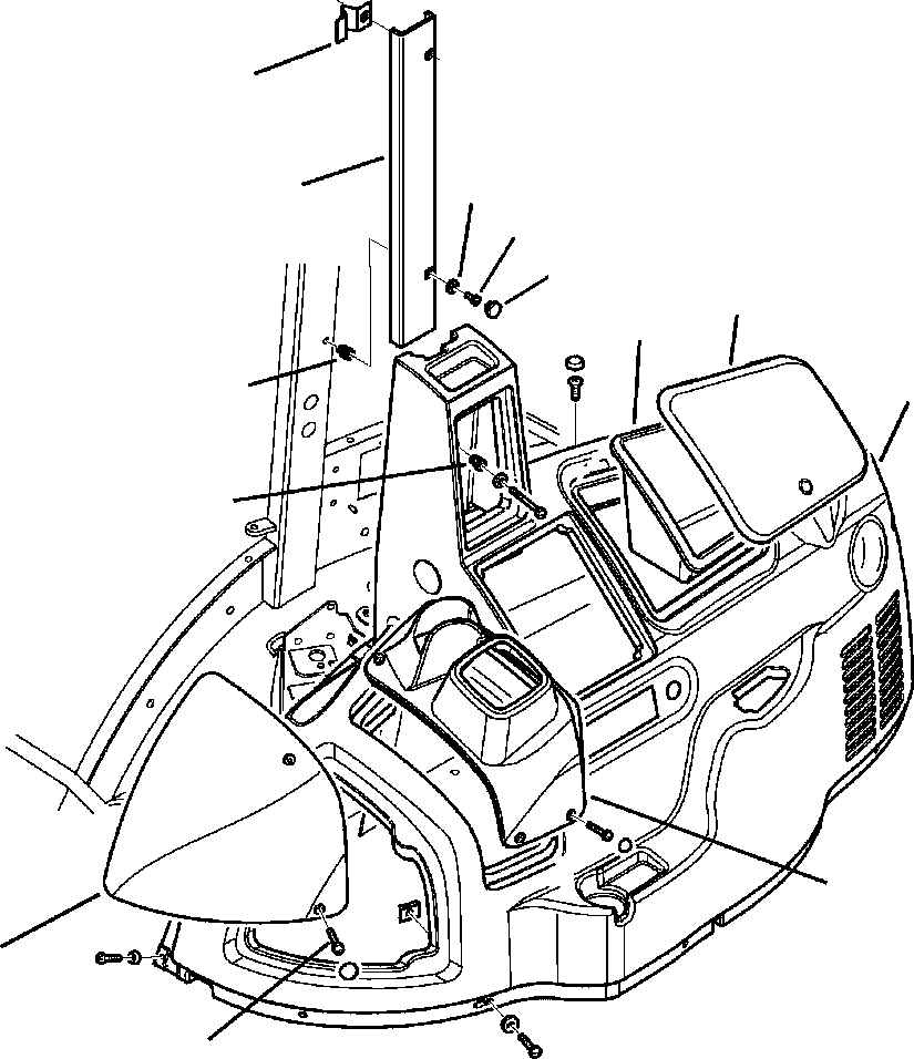 Part |$46. CAB ASSEMBLY RIGHT SIDE (CAB WITHOUT AIR CONDITIONER) [K5009-01A1]