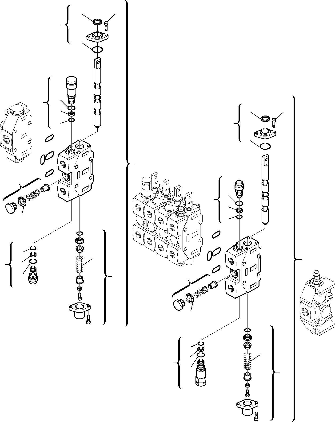 Part 8. BACKHOE CONTROL VALVE (2/4) [6251]