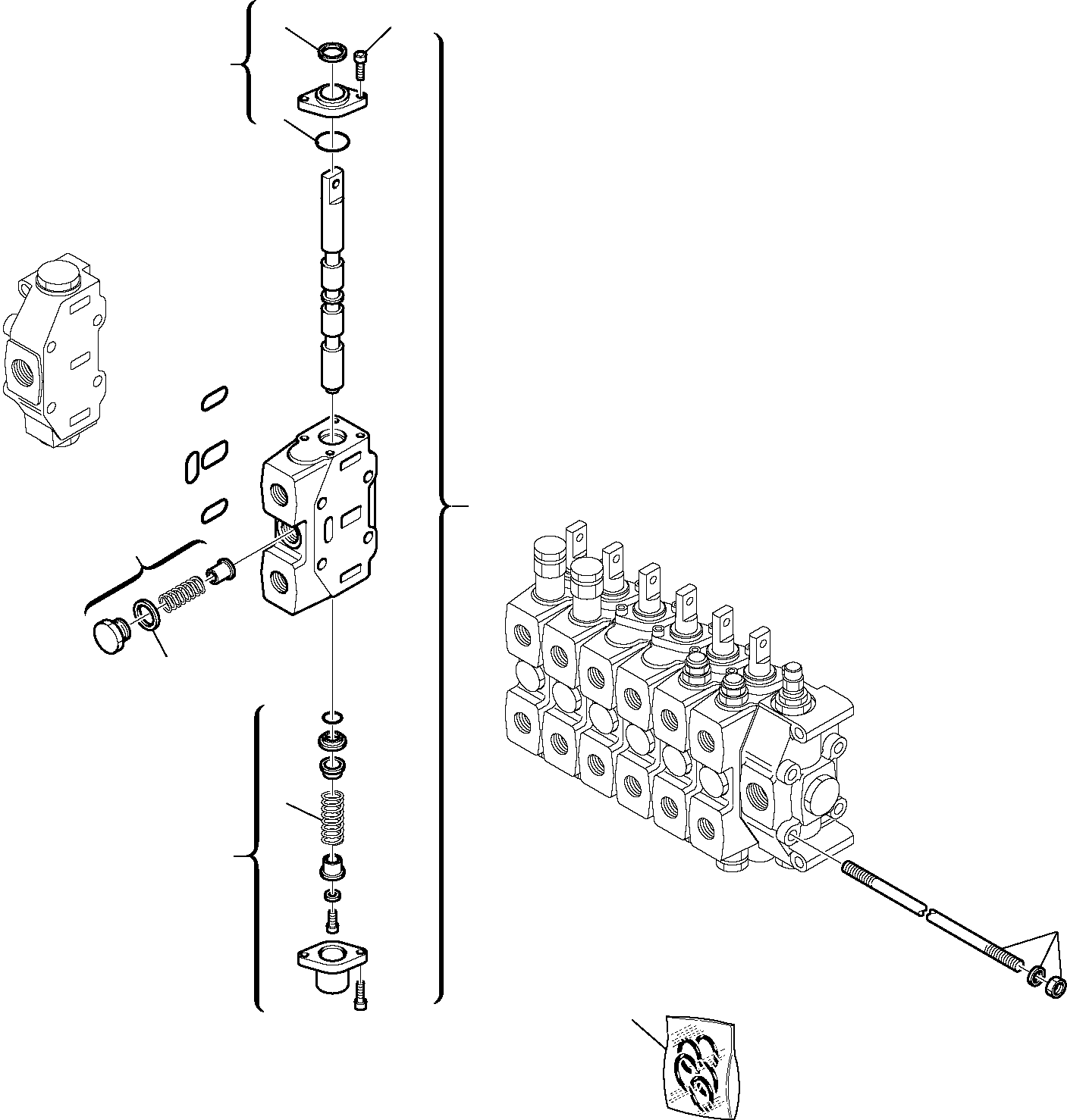 Part 12. BACKHOE CONTROL VALVE (FOR JIG ARM) [6270]