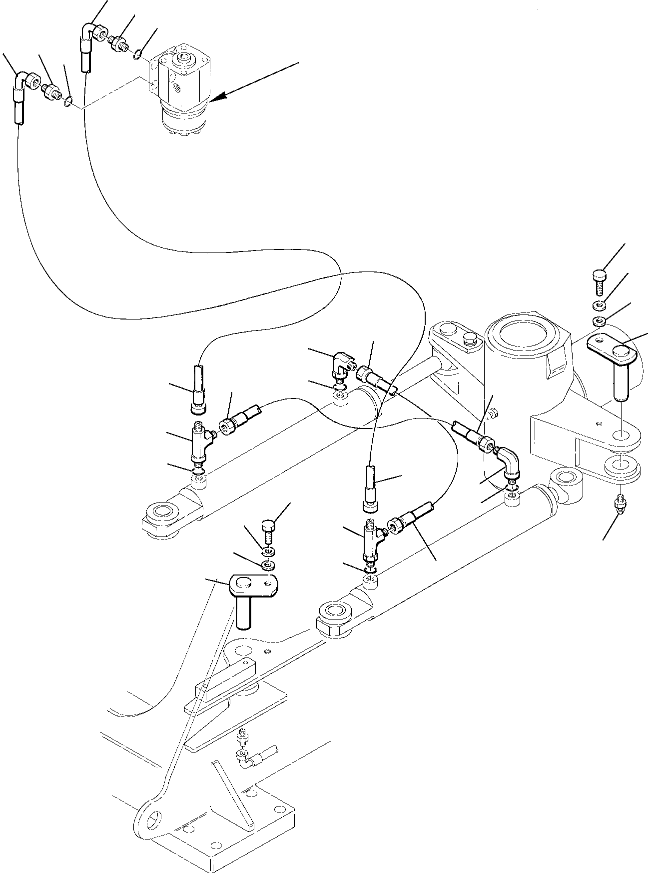 Part 24. HYDRAULIC PIPING (STEERING CYLINDER LINE) (3/3) [6552]