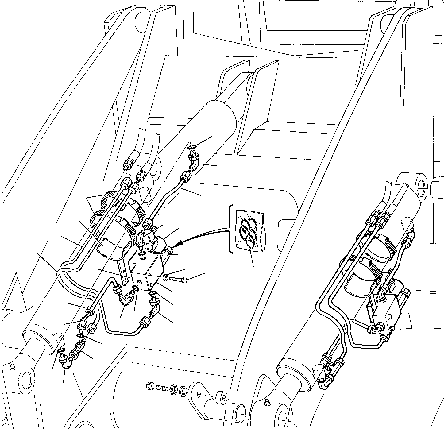 Part 26. HYDRAULIC PIPING (SHOVEL LIFTING CYLINDER) (SAFETY VALVE) [6605]