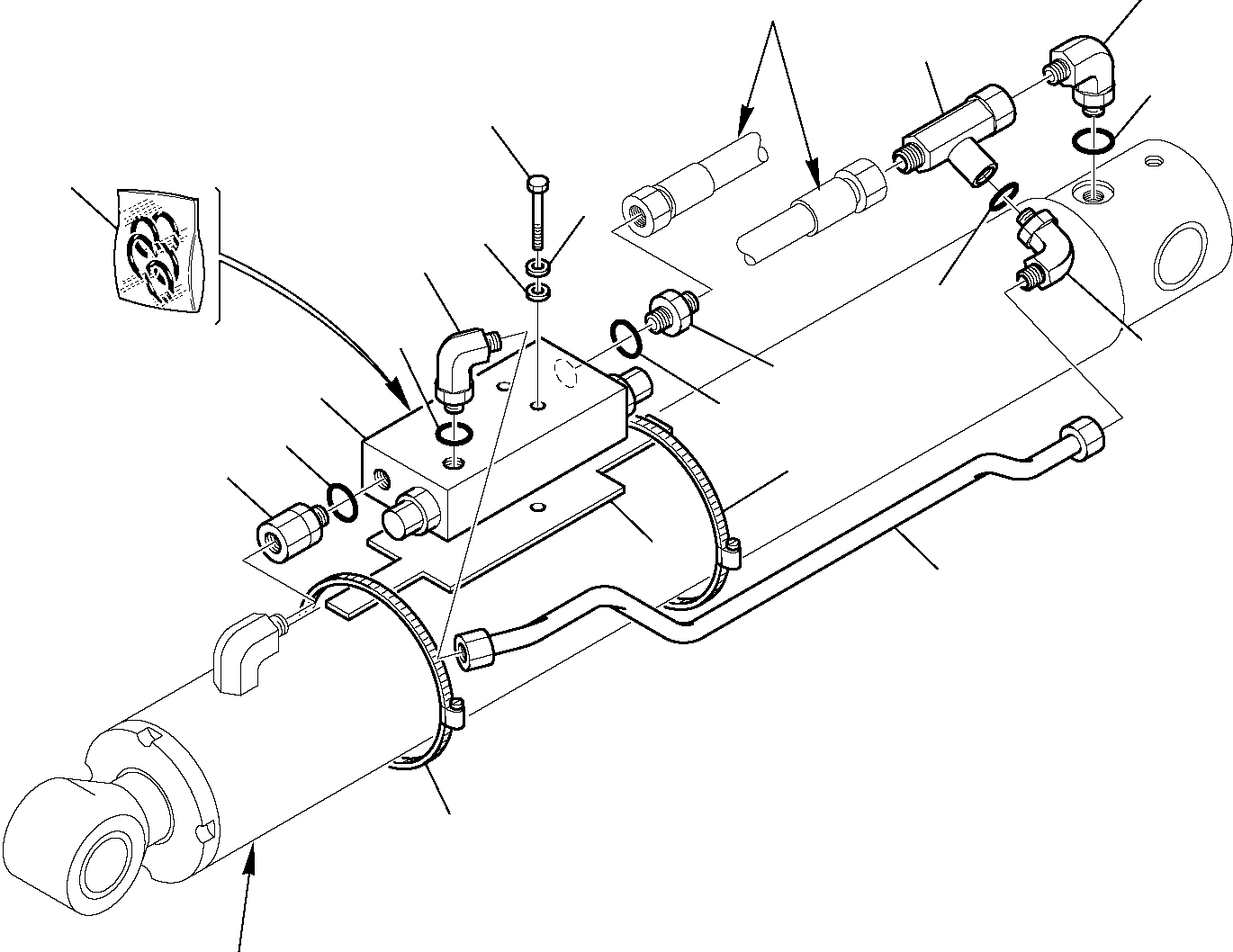 Part 37. HYDRAULIC PIPING (ARM CYLINDER LINE) (SAFETY VALVE) [6735]