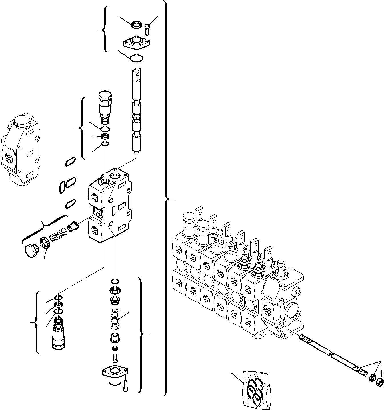 Part 11. BACKHOE CONTROL VALVE (FOR SIDE DIGGING BOOM) [6260]