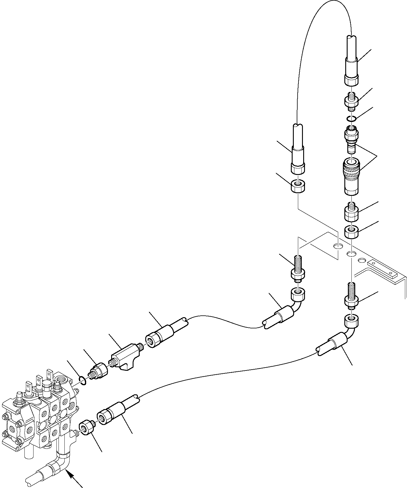 Part 17. HYDRAULIC PIPING (DELIVERY AND RETURN LINE) FOR BACKHOE (1/2) [6510]