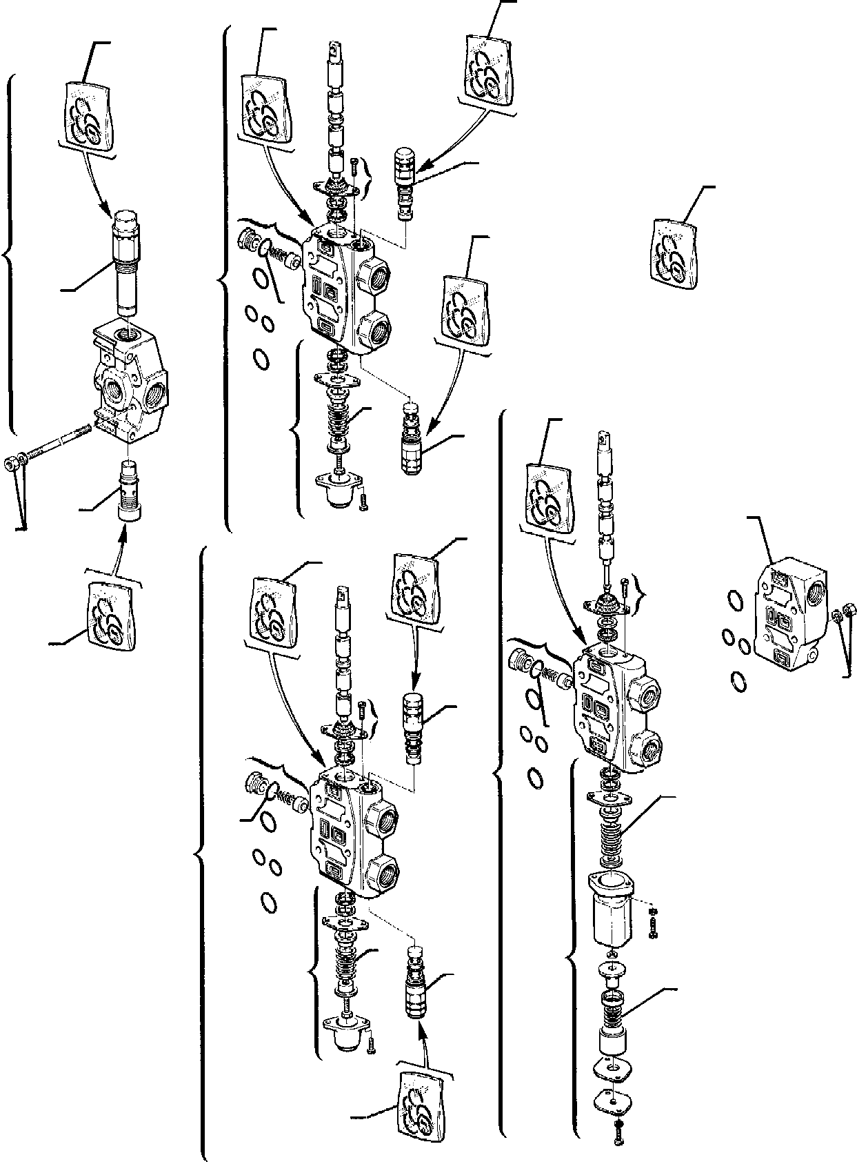 Part 4. SHOVEL CONTROL VALVE (FOR BUCKET - 4 IN 1) [6205]