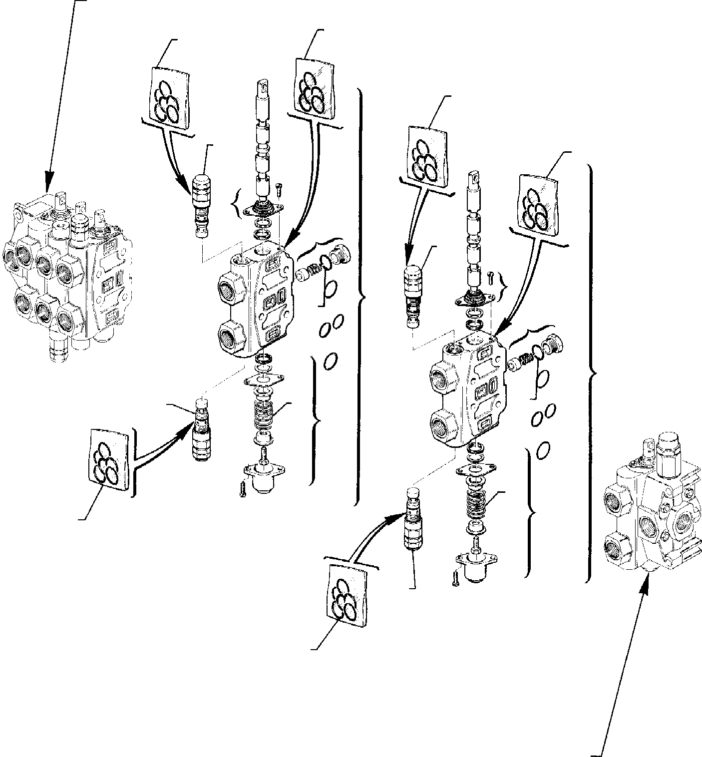 Part 6. BACKHOE CONTROL VALVE (2/3) (SERIES TYPE) [6211]