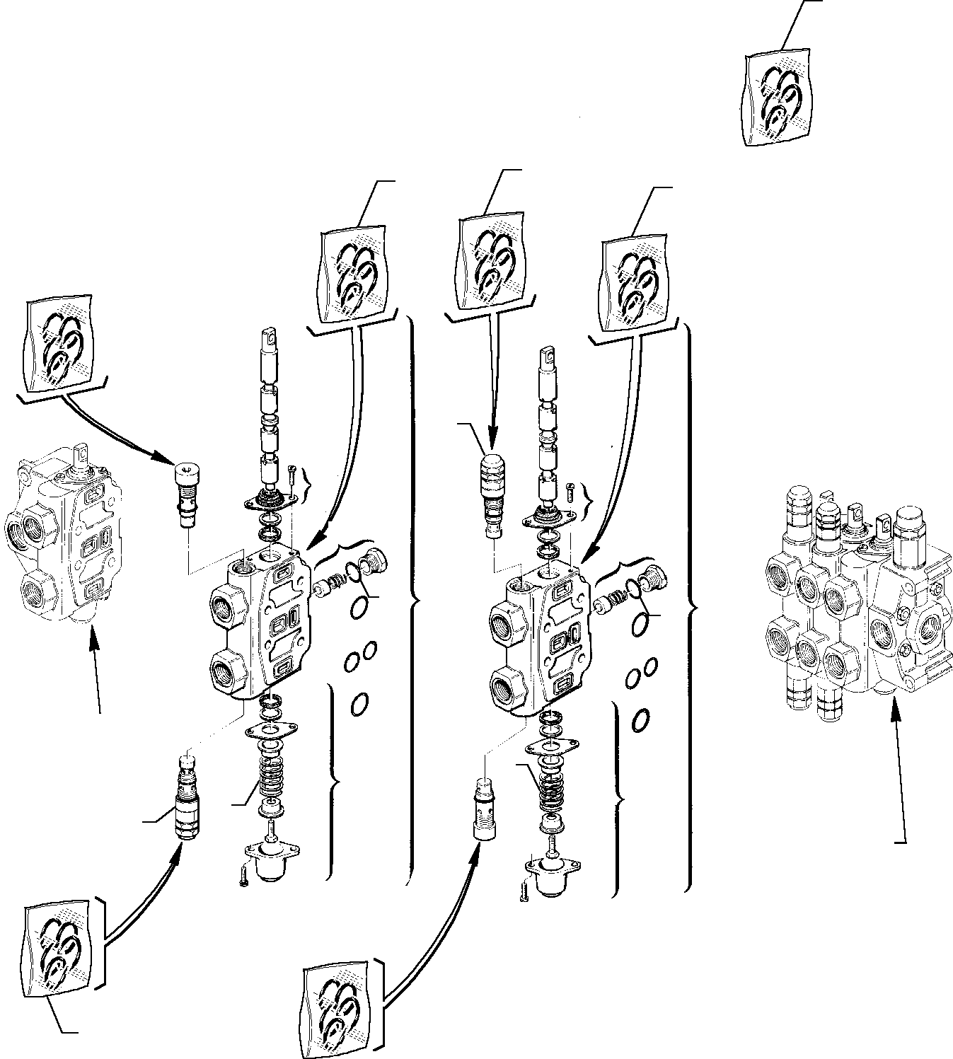 Part 8. BACKHOE CONTROL VALVE (3/3) [6213]