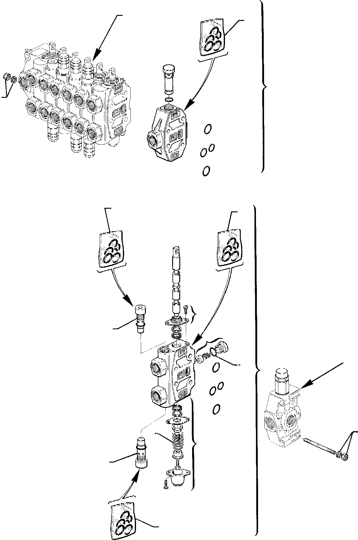 Part 10. BACKHOE CONTROL VALVE (FOR JIG ARM) [6230]