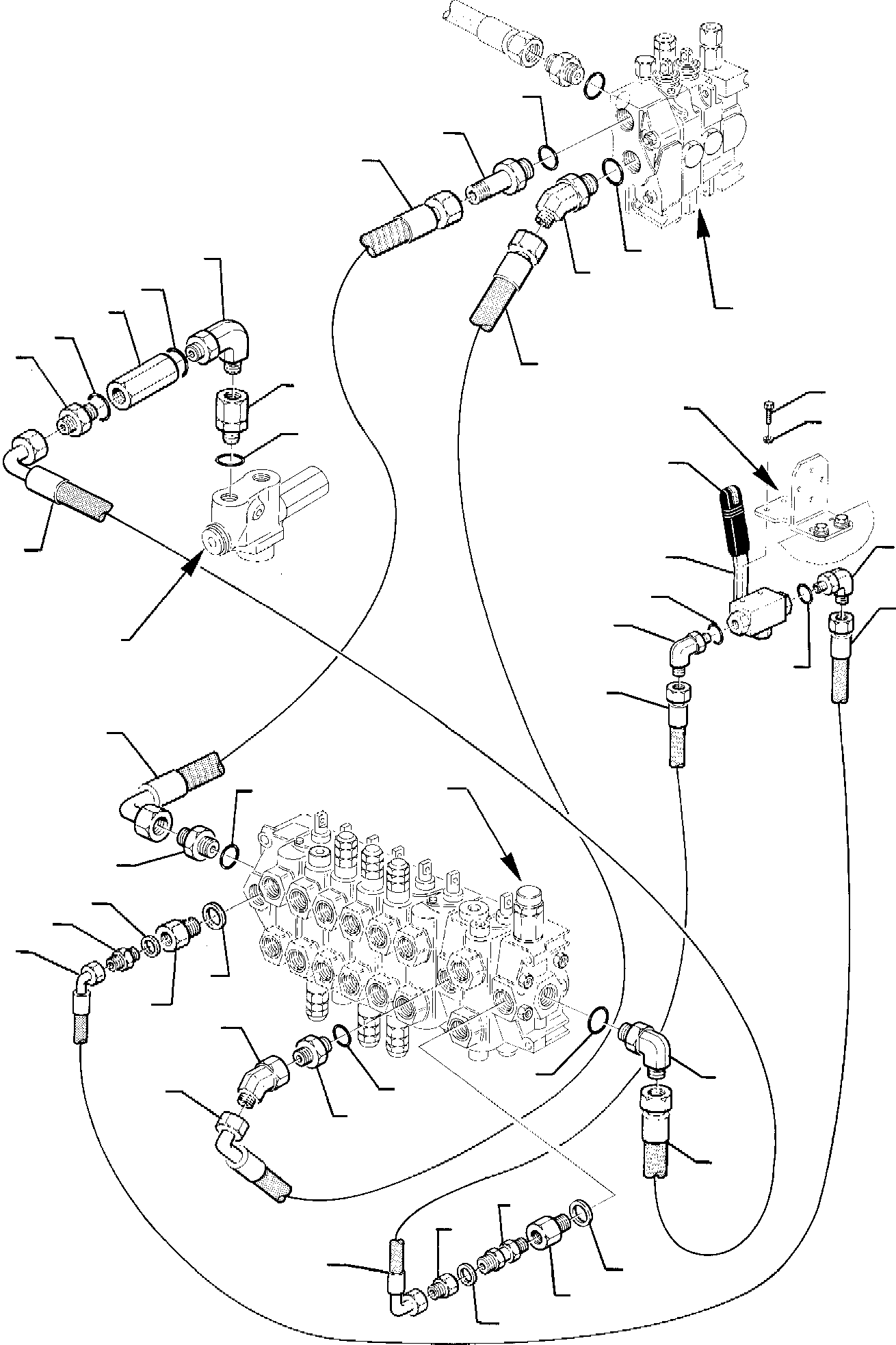 Part 14. HYDRAULIC PIPING (SUCTION AND DELIVERY LINE) (FOR JIG ARM) (2/2) [6511]