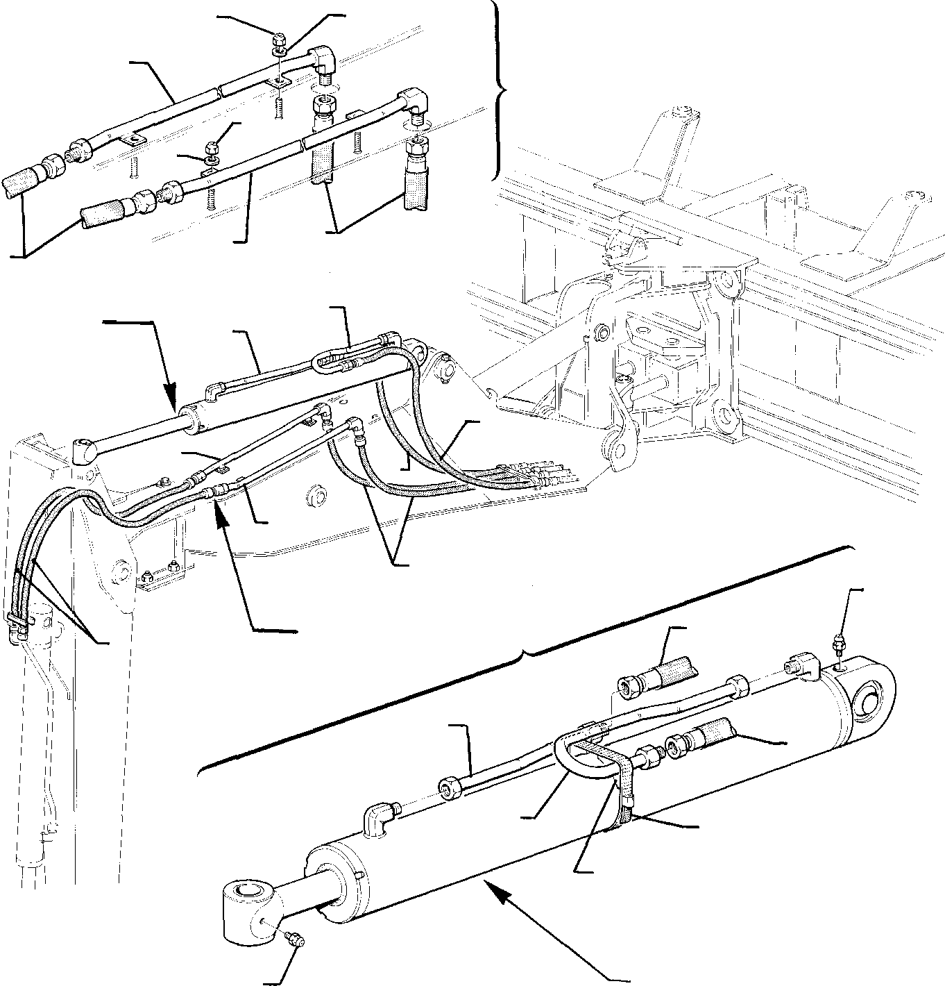 Part 33. HYDRAULIC PIPING (ARM AND BUCKET CYLINDER LINE) (FOR SIDE DIGGING ARM) [6750]