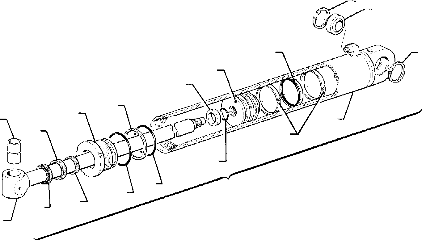 Part 16. ARM CYLINDER (FOR SIDE DIGGING BOOM) [7215]