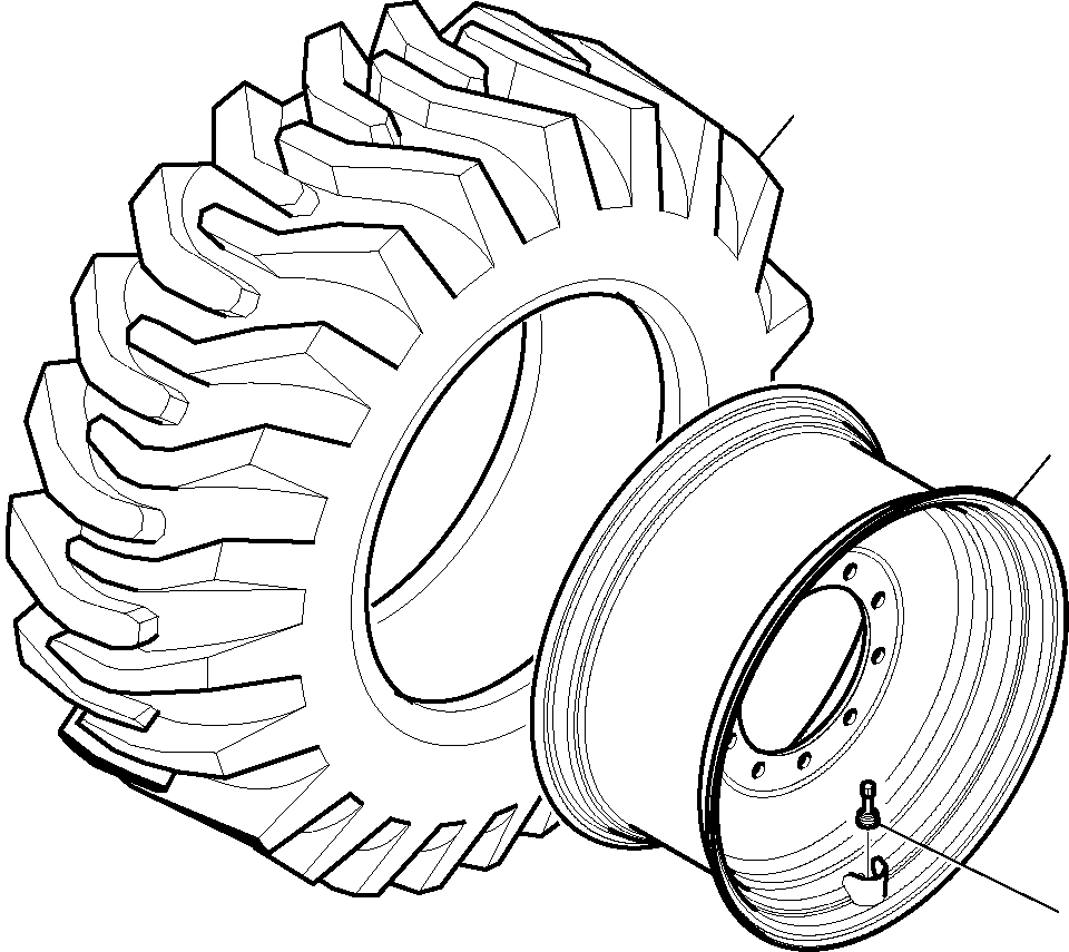 Part 3720. REAR WHEELS (16.9x24 12PR) [3720]