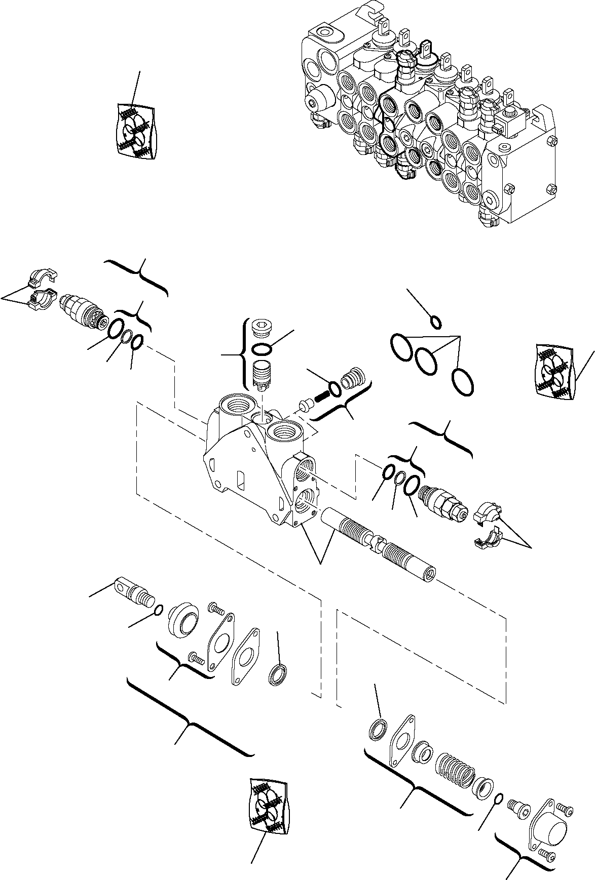 Part 6265. BACKHOE CONTROL VALVE (7-ELEMENTS) (4/8) [6265]