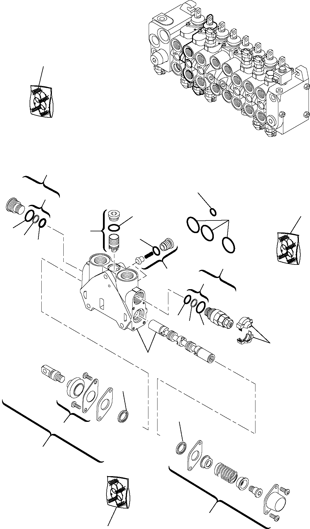 Part 6310. BACKHOE CONTROL VALVE (8-ELEMENTS) (3/9) [6310]