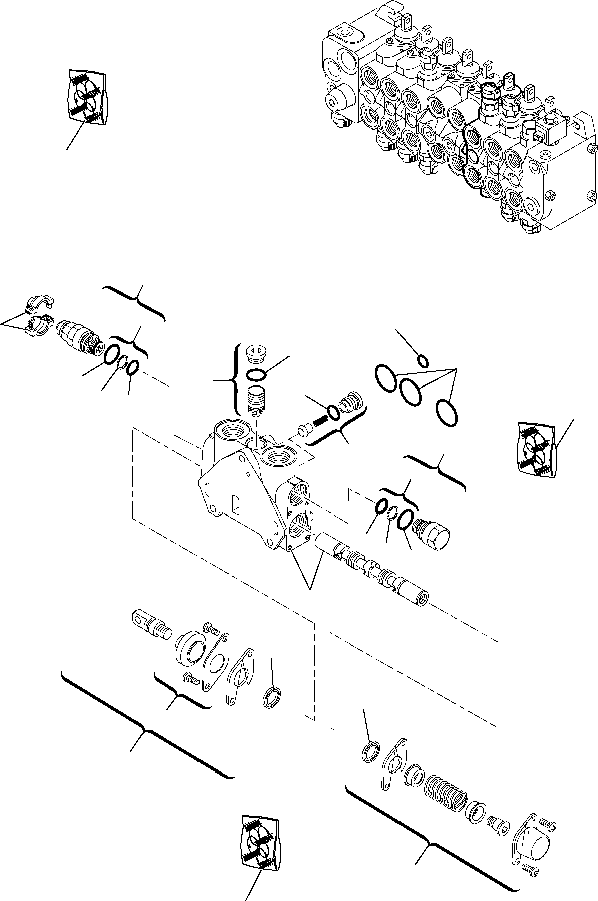 Part 6325. BACKHOE CONTROL VALVE (8-ELEMENTS) (6/9) [6325]