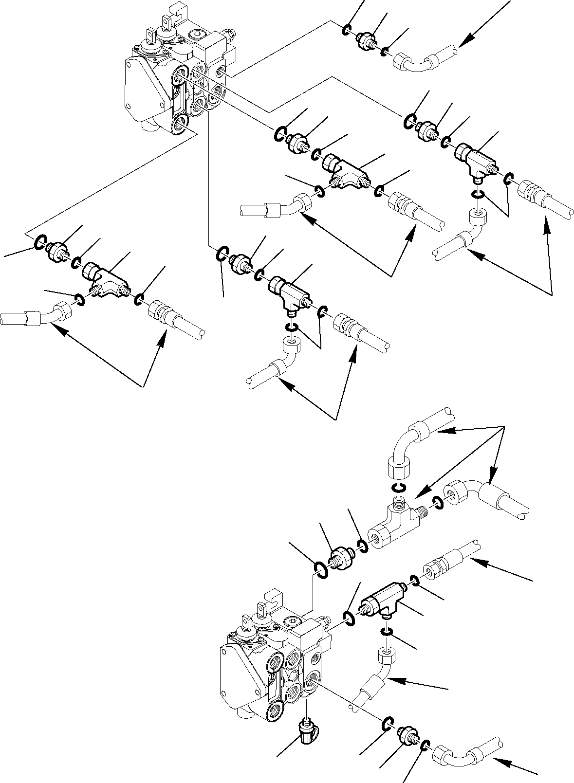 Part 6350. SHOVEL CONTROL VALVE (CONNECTING PARTS) [6350]