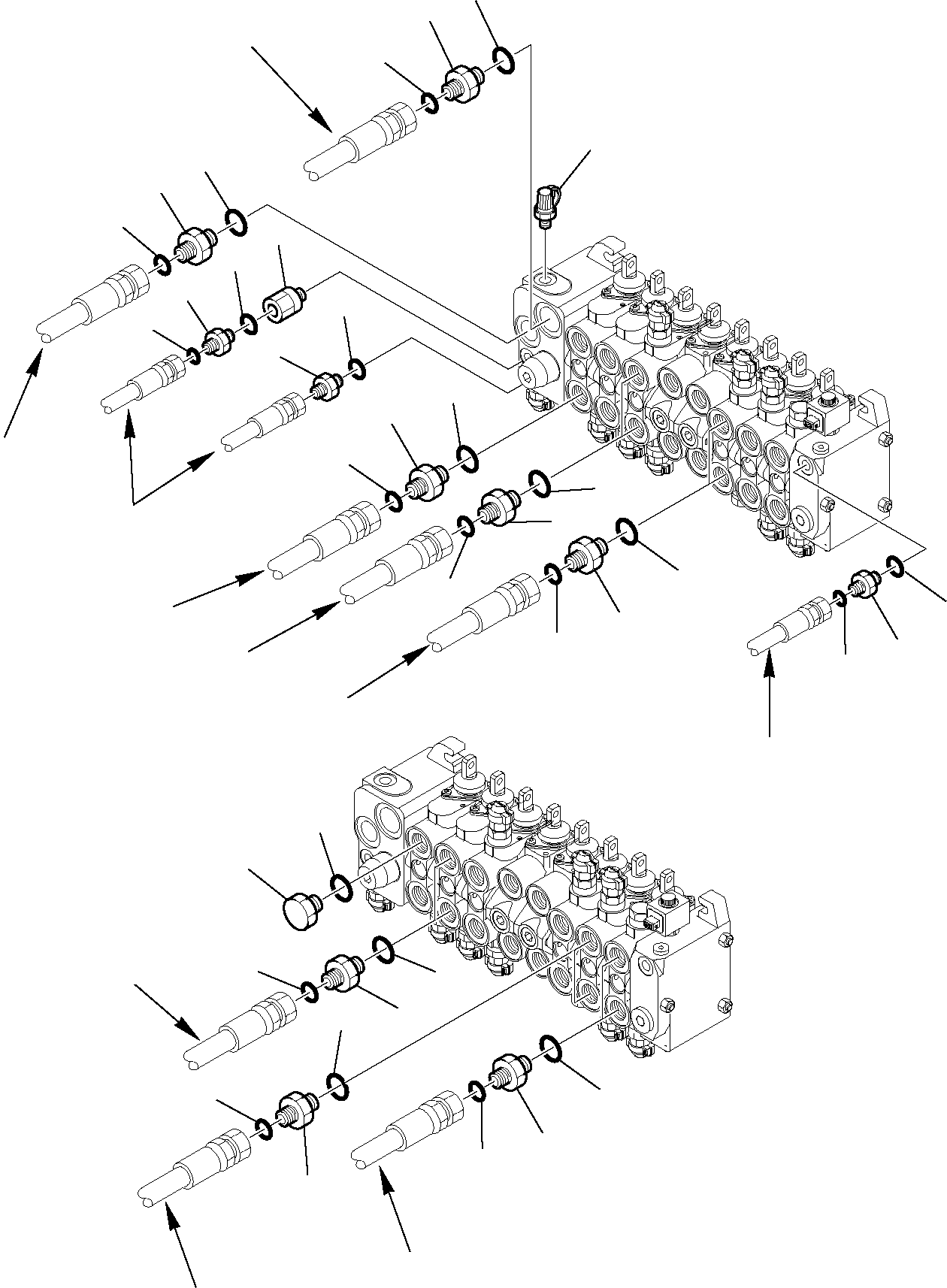 Part 6370. CONTROL VALVE (CONNECTING PARTS) (BACKHOE) [6370]