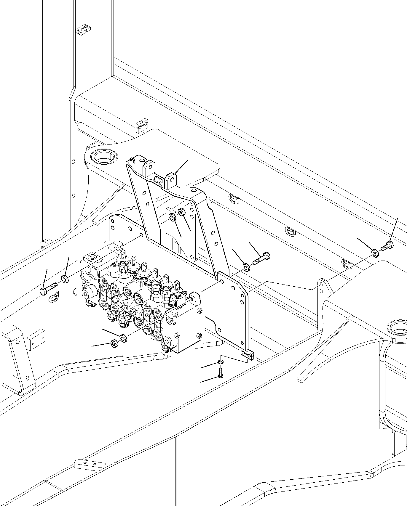 Part 6395. BACKHOE CONTROL VALVE FIXING [6395]