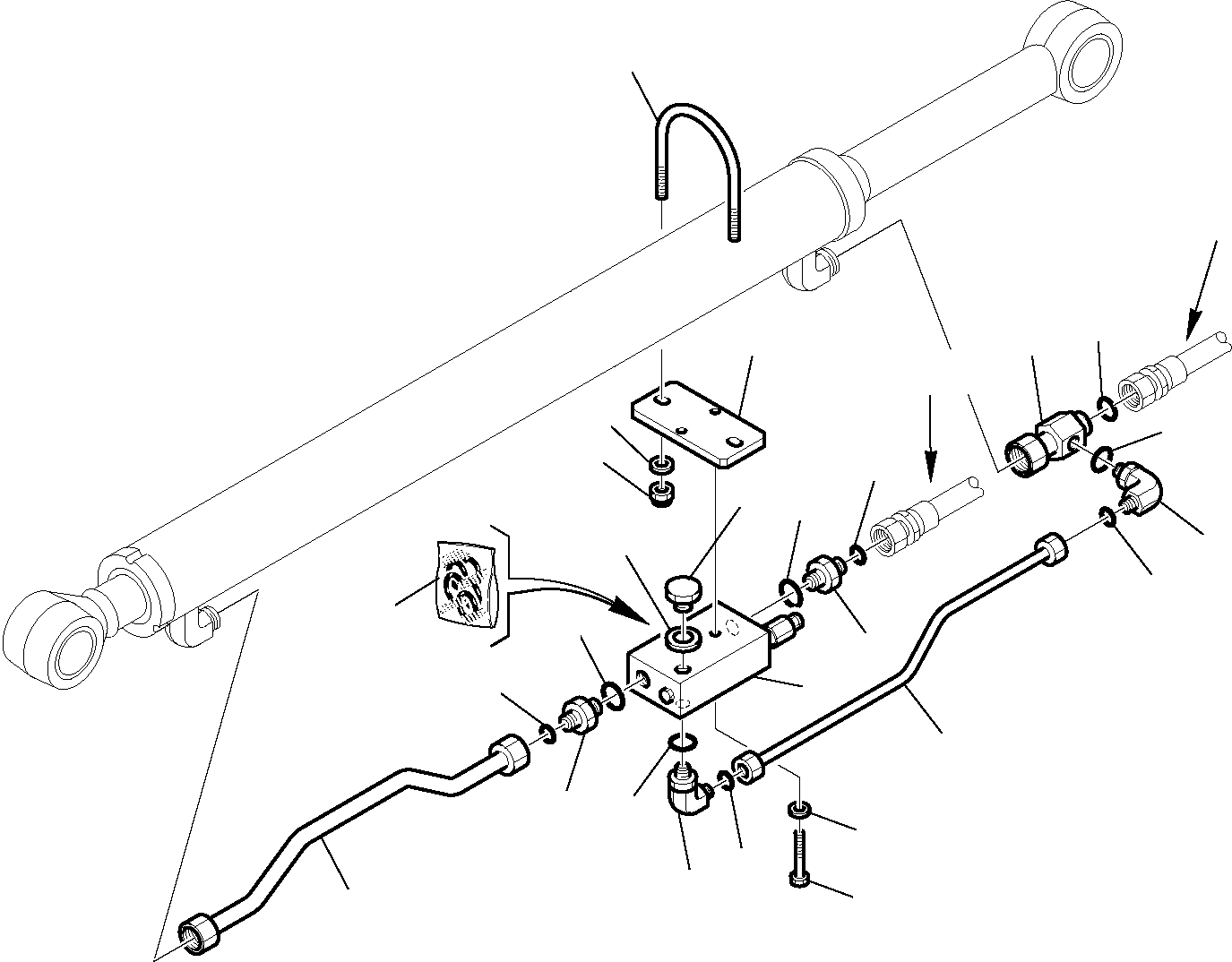 Part 6617. HYDRAULIC PIPING (BUCKET TIPPING CYLINDER) (SAFETY VALVE) (2/2) [6617]