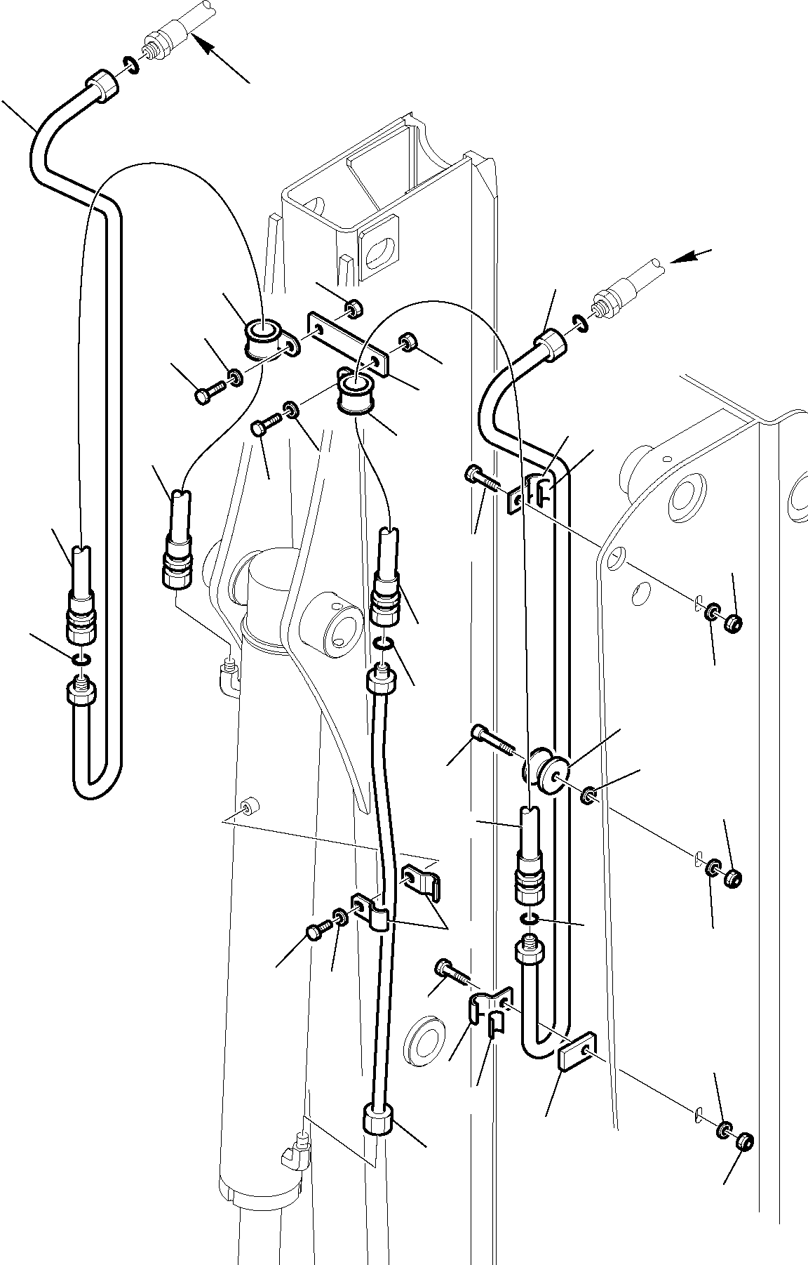 Part 6750. HYDRAULIC PIPING (BUCKET CYLINDER LINE) (WITH TELESCOPIC ARM) (2/2) [6750]