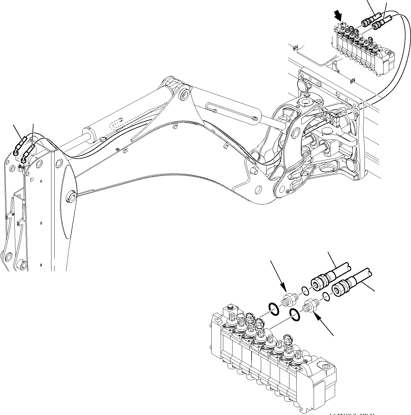 Part 6760. HYDRULIC PIPING (TELESCOPIG ARM LINE) [6760]